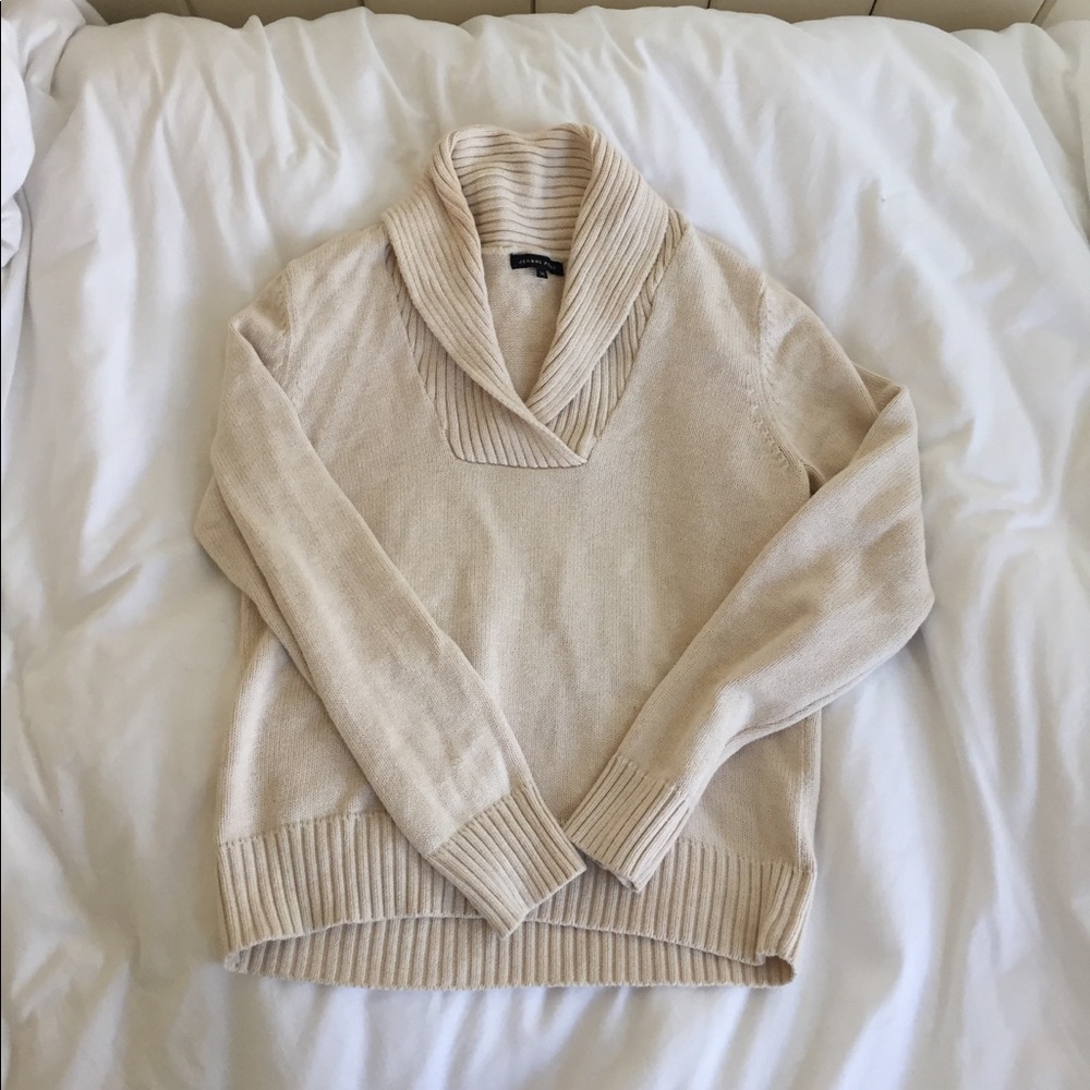 Fold neck sweater